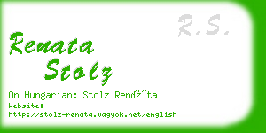 renata stolz business card